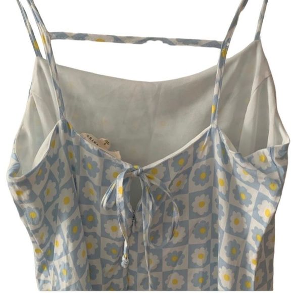 Checkered Daisy Dress Sz S - Picture 5 of 6